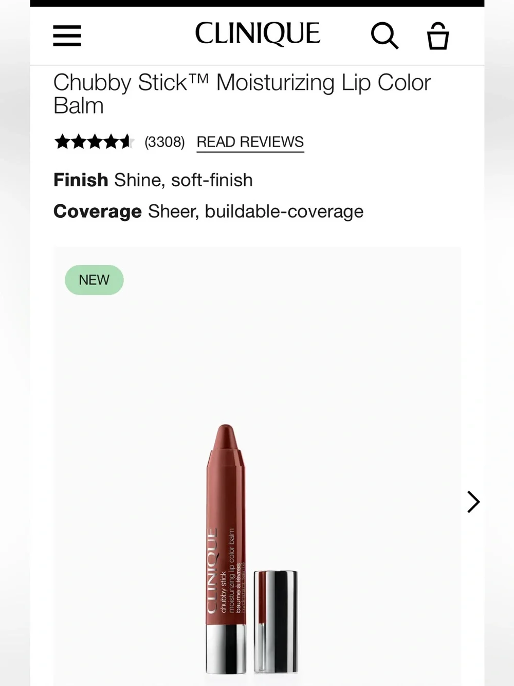Clinique Chubby Stick 03 Fuller Fig — Fig-Toned Twist-Up Balm